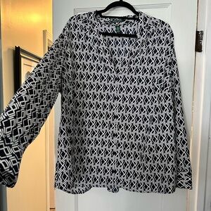 Plus Size Long Sleeve Blouse
